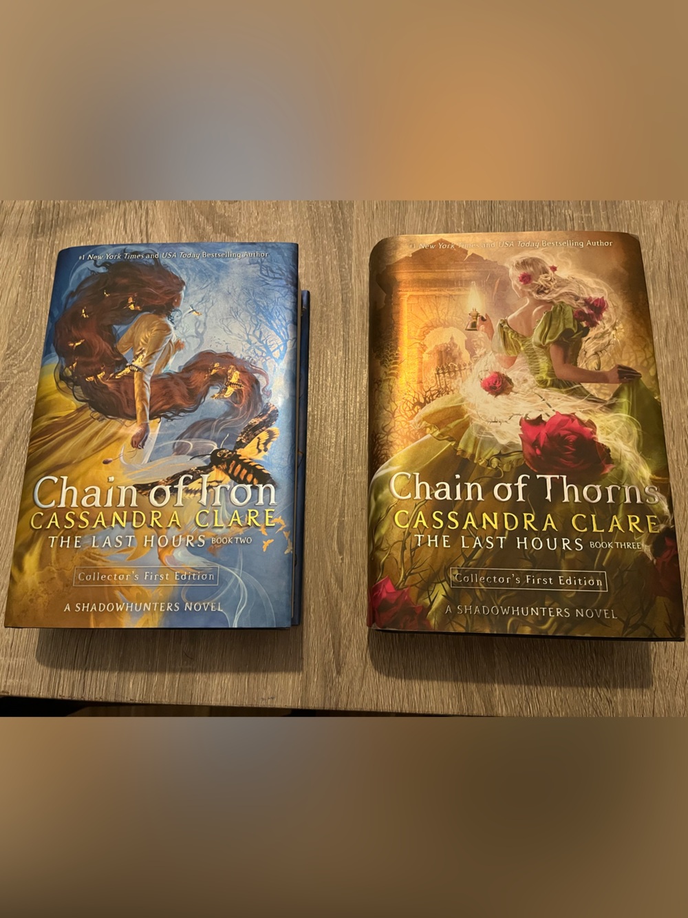 Chain of Thorns & Chain of Iron by Cassandra Clare - Two Hardcover Editions
